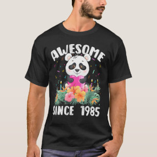 37 Years Old Panda Lover Awesome Since 1985 37th B T-Shirt