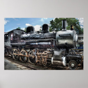 385 - Baldwin 2-8-0 Consolidation-Lokomotive Poster