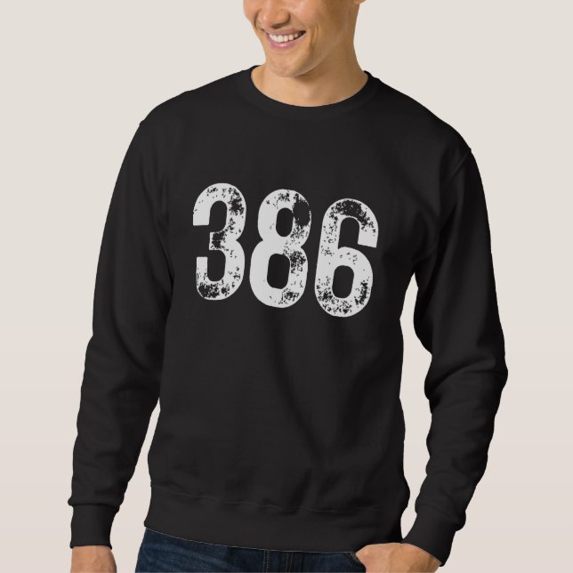 386 Area Code Palm Coast FL Mobile Telephone Area  Sweatshirt (Vorderseite)