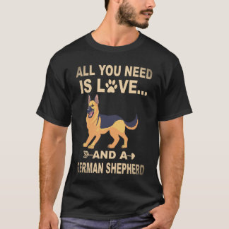 38 Alles was du brauchst ist Liebe und ein Deutsch T-Shirt