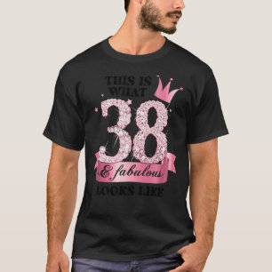 38 & Fabulous I Pink White Party Gruppe Candid Fot T-Shirt