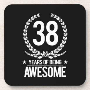 38 Geburtstag Untersetzer Zazzle At