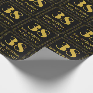 38. Geburtstag ~ Art Deco inspirierter Look "38", Geschenkpapier