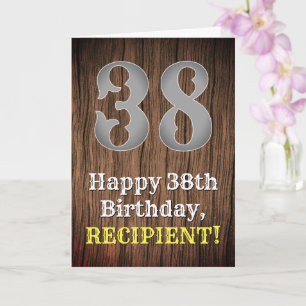 38. Geburtstag: Inspirierter Country Western Look, Karte