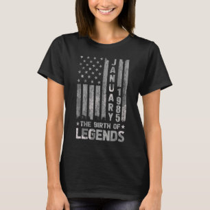 38. Geburtstag Januar 1985 Die Geburt der Legenden T-Shirt