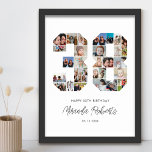 38. Geburtstag Nr. 38 Custom Foto Collage Poster<br><div class="desc">Feiern Sie den 38. Geburtstag mit diesem personalisierten 38 Foto Collage Poster. Dieses individuell gestaltbare Geschenk eignet sich auch für Hochzeitsfeiern. Es ist eine großartige Möglichkeit, wertvolle Erinnerungen aus Ihrer Hochzeit und Ihrem verheirateten Leben zu zeigen. Das Poster enthält eine Collage von Fotos, die diese besonderen Momente erfassen, und kann...</div>
