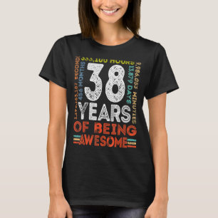 38. Geburtstag Phantastisch 38 Jahre alter Vintage T-Shirt