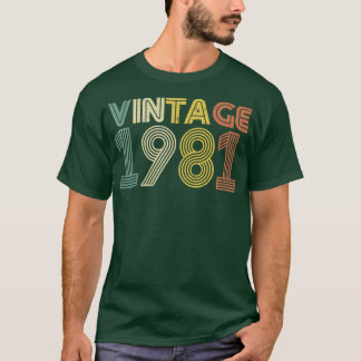 38. Geburtstags-T-Shirt-Geschenk Vintage 1981 Männ T-Shirt