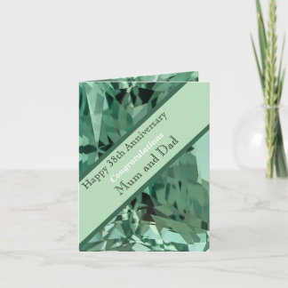 38. Hochzeitstag Green Beryl Karte