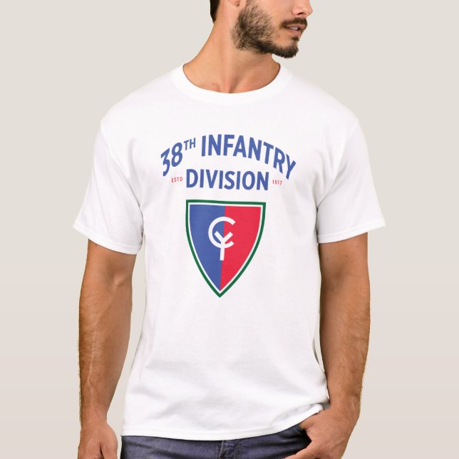 38. Infanterie-Division United Staaten Military T-Shirt (Vorderseite)