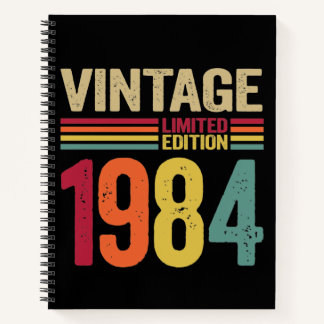 38 Jahre Alte Geschenke Vintag 1984 38. Geburtstag Notizbuch