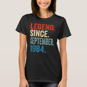 38 Jahre alte Legende seit September 1984 38. Bir T-Shirt