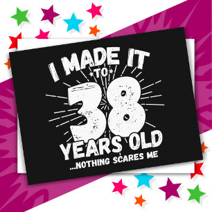 38 Jahre alte sarkastische Meme Lustig 38. Geburts Postkarte