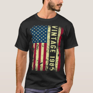 38 Jahre alte Vintage 1985 Amerikanische Flagge 38 T-Shirt