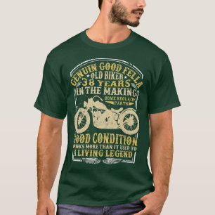 38 Jahre alter Biker Geburtstag Klassischer Vintag T-Shirt