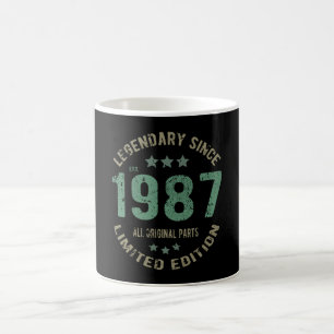 38 Jahre alter Tag 1987 Legend 38. Geburtstagsgesc Kaffeetasse