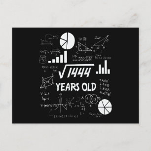 38 Jahre alter Tag Mathematiklehrer 38. Geburtstag Postkarte