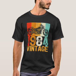 38 Jahre altes Retro-Motorrad Vintag 1984 38. T-Shirt