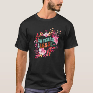38 Jahre Herzinfarkt Blume Geburtstagsfeier T-Shirt