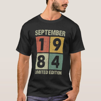 38 Jahre Vintager September 1984 38. Geburtstag T-Shirt