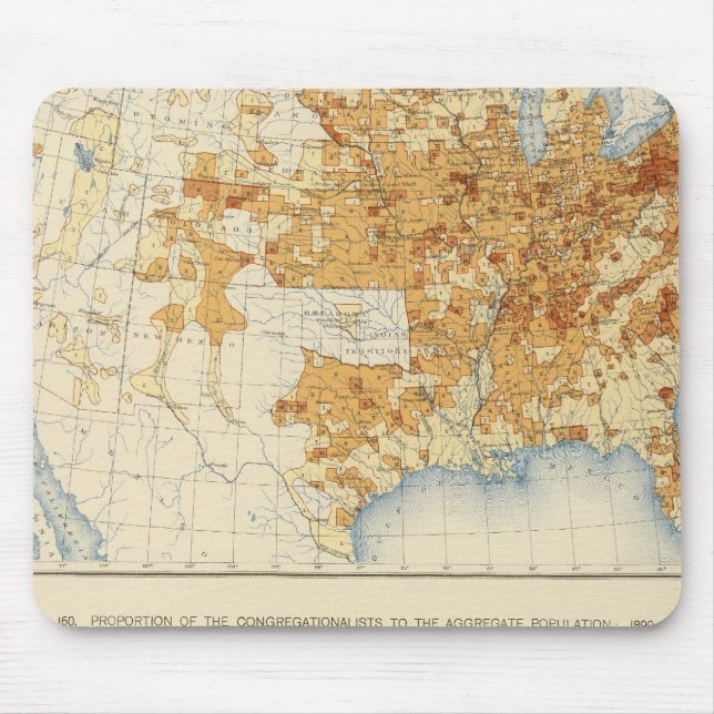 38 Presbyterianer, Kongregationalisten 1890 Mousepad (Vorne)