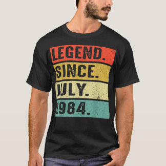 38 Years Old Legend Since July 1984 38th Birthday  T-Shirt