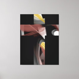 38x50" Trend Abstract Art Black White Powdery Leinwanddruck