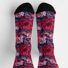 39 Crew-Socken mit Blumenmuster Socken
