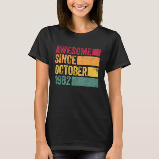 39. Geburtstag 39 Jahre Vintager Oktober 1982 T-Shirt