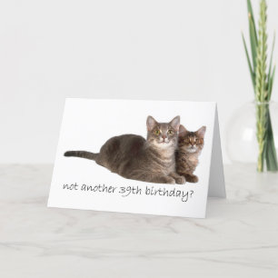 39. Geburtstag Karte