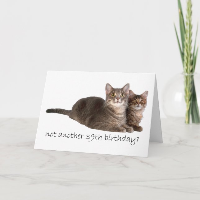 39. Geburtstag Karte (Vorderseite)