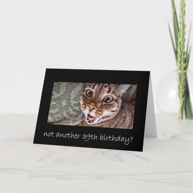 39. Geburtstag Karte (Vorderseite)