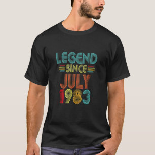 39. Geburtstag Vintage Legende Seit Juli 1983 39 J T-Shirt