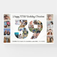 39. Geburtstagsfeier Nummer 39 Fotocollage