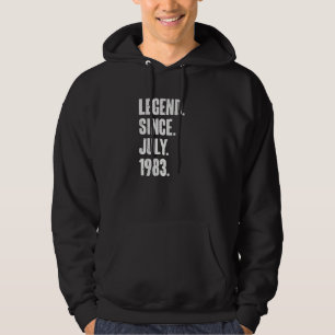39 Jahre alt 39. Geburtstag seit Juli 1983 Hoodie