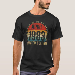 39 Jahre alt April 1983 39. Geburtstag T-Shirt