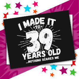 39 Jahre alt Sarcastic Meme Funny 39. Geburtstag Postkarte