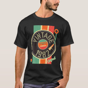 39 Jahre Geburtstagsmann Frau 1982 Plattenspieler T-Shirt