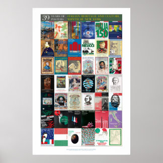 39 Jahre italienisches Kulturplakat Poster