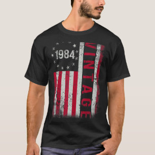 39-jährige Geschenke Vintag 1984 amerikanische Fla T-Shirt