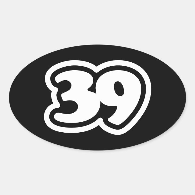 39 Japanischer Slang Sankyu Oval Sticker (Vorderseite)