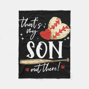 #39;s Mein Sohn da draußen Baseball Mama Mama Mütt Fleecedecke