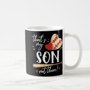 #39;s Mein Sohn da draußen Baseball Mama Mama Mütt Kaffeetasse