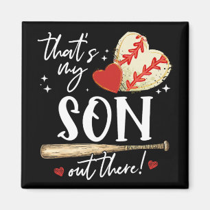 #39;s Mein Sohn da draußen Baseball Mama Mama Mütt Magnet
