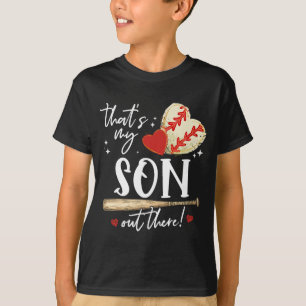 #39;s Mein Sohn da draußen Baseball Mama Mama Mütt T-Shirt