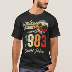 39 Yr Vintager Oktober 1983 39. Geburtstag T-Shirt