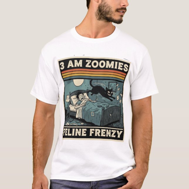 3.00 Uhr Zoomies T - Shirt (Vorderseite)