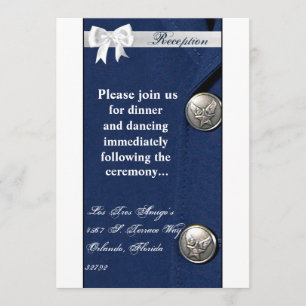 3.12x18 Empfang Card Air Force Class A Einladung