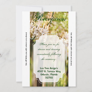 3.12x18 Empfang Card Kristallleuchter Tree Einladung