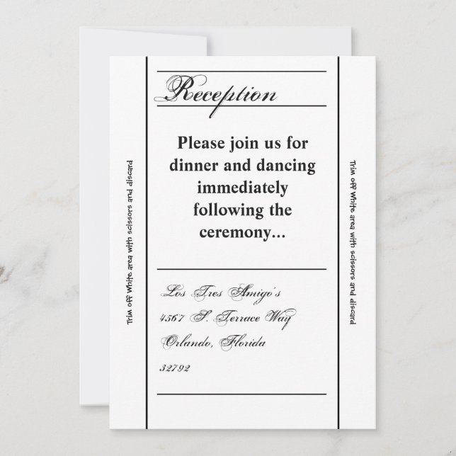 3.12x18 Empfang Card Modernes Typografie-Zeitungsp Einladung (Vorderseite)